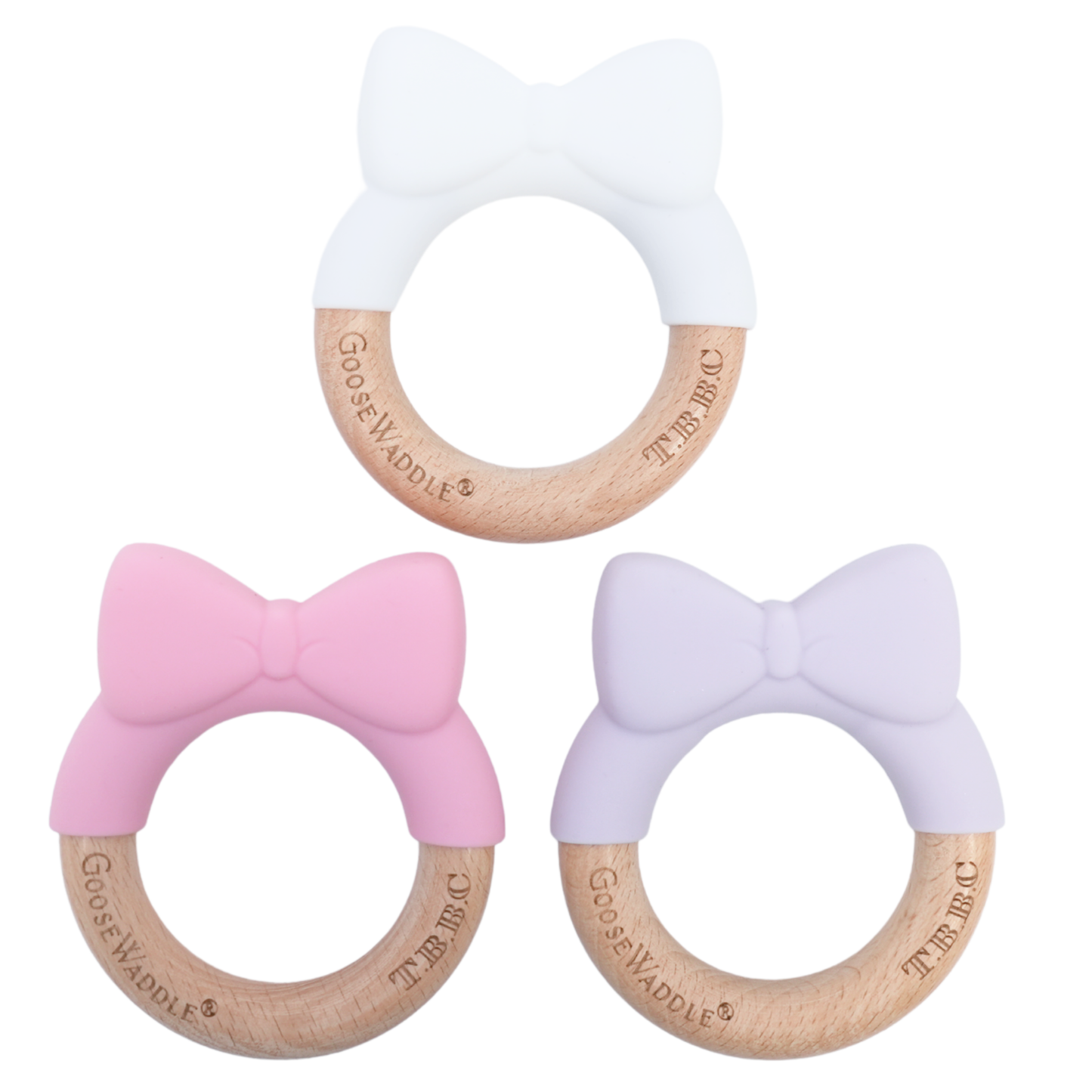 T.B.B.C. 3 Pack Bow Teethers