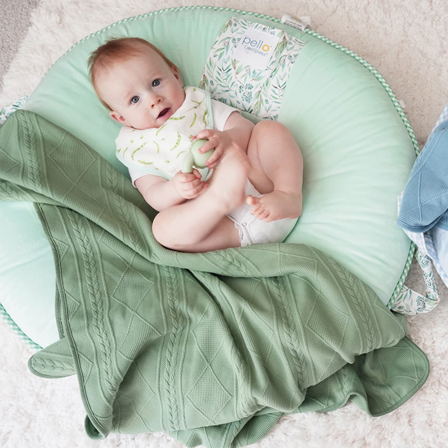 Wholesale Basil Mint Floor Cushion