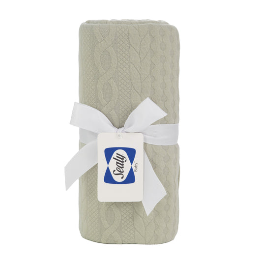 Wholesale Sealy Baby Knit Blanket - Dusty Olive