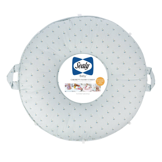 Wholesale Sealy Children's Floor Cushion - Drops and Robin Blue