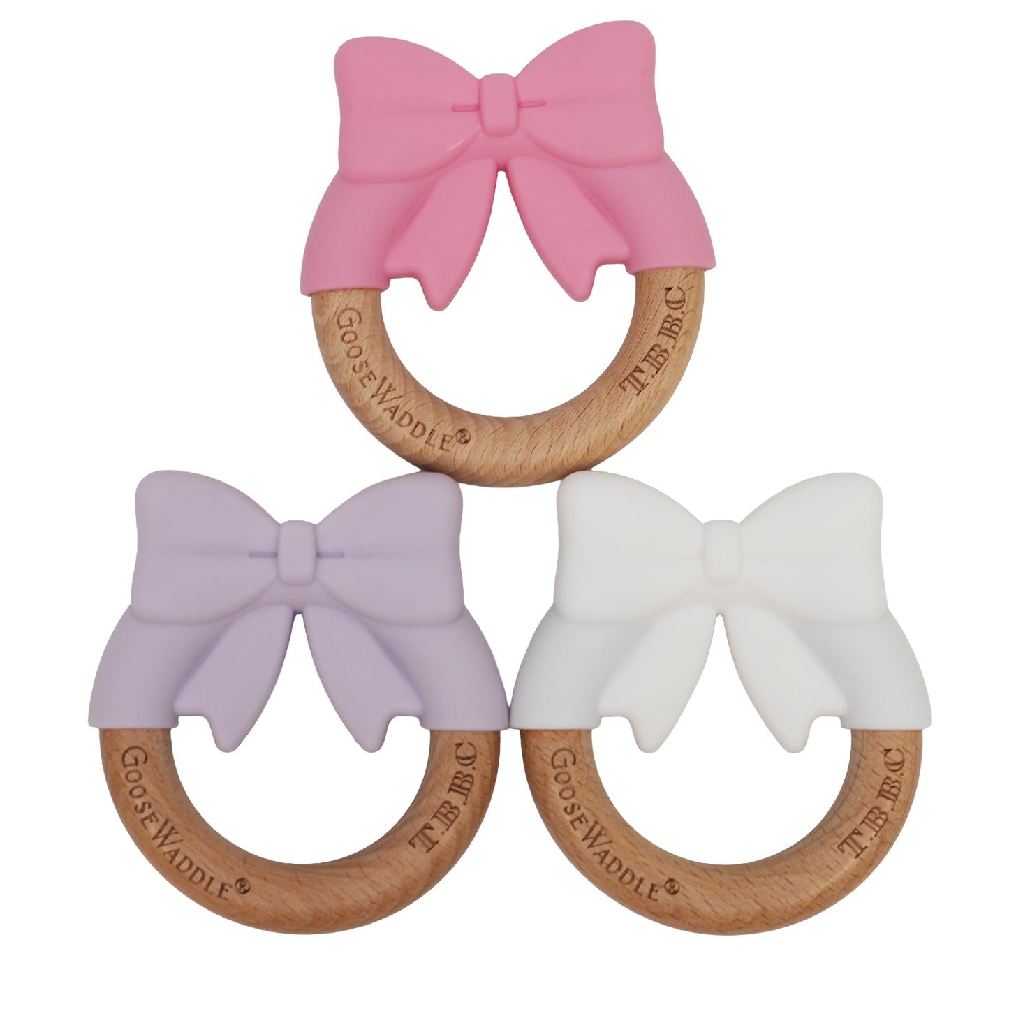 T.B.B.C. 3 Pack Bow Teethers
