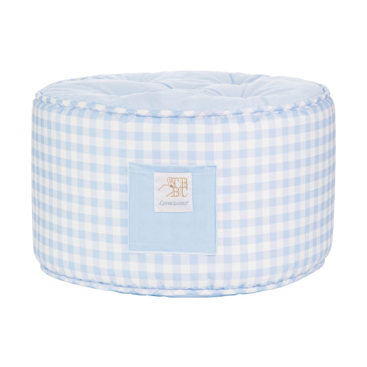 Wholesale The Beaufort Bonnet Company Buckhead Blue Gingham Pouf